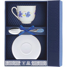 Набор чайный Голубые цветы 001Ф03