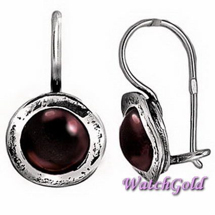 Серьги из серебра 01E458GR Серьги из серебра 01E458GR