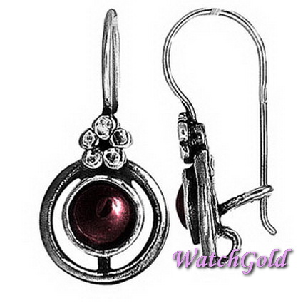 Серьги из серебра 01E672GR Серьги из серебра 01E672GR