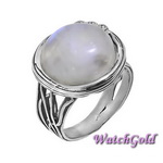Кольцо из серебра с лунным камнем 01R1201MS