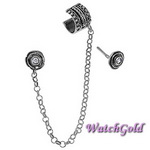 Серьги из серебра DENO MVE1117CZ