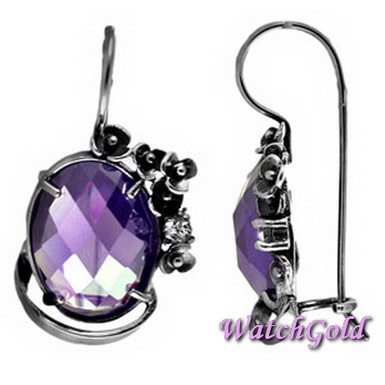 Серьги из серебра с фианитами MVE974CZ Серьги из серебра с фианитами MVE974CZ