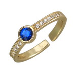 Золотое кольцо на ногу 01К238158