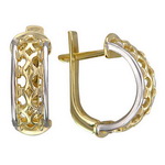 Золотые серьги 01С037412