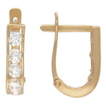 Золотые серьги 01С114829