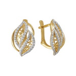 Золотые серьги 01С1310025