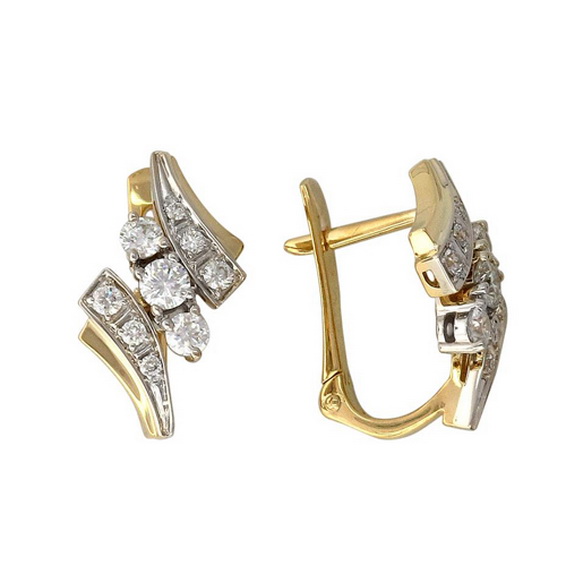 Золотые серьги 01С166192Ж Золотые серьги 01С166192Ж