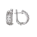 Серебряные серьги 01С057412