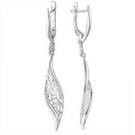 Серебряные серьги 01С1510557