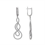 Серебряные серьги 01С1510609