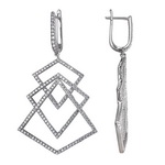 Серебряные серьги 01С1510611