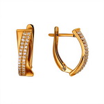 Серебряные серьги 01С1510759А