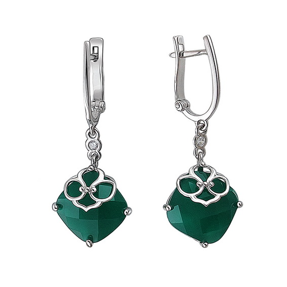 Серебряные серьги 01С2511141-3 Серебряные серьги 01С2511141-3