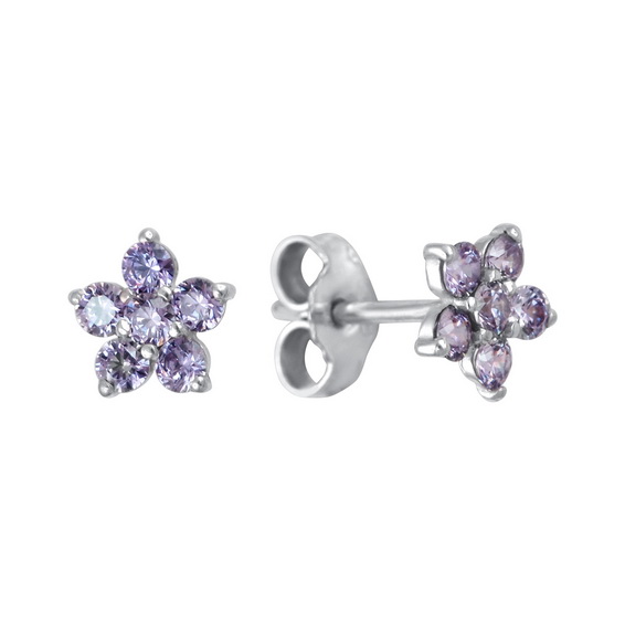 Серебряные серьги 01С255301-6 Серебряные серьги 01С255301-6