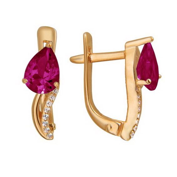 Серебряные серьги 01С255947А-2 Серебряные серьги 01С255947А-2