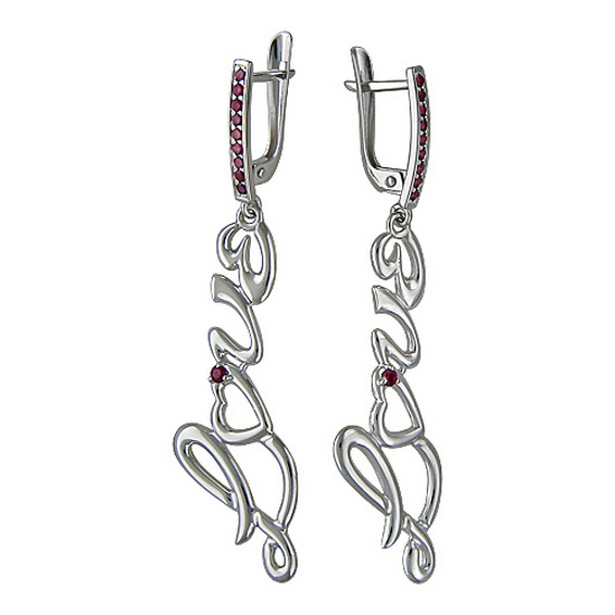 Серебряные серьги 01С258031 Серебряные серьги 01С258031