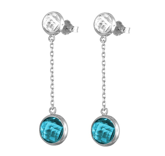 Серебряные серьги 01С258037-1 Серебряные серьги 01С258037-1