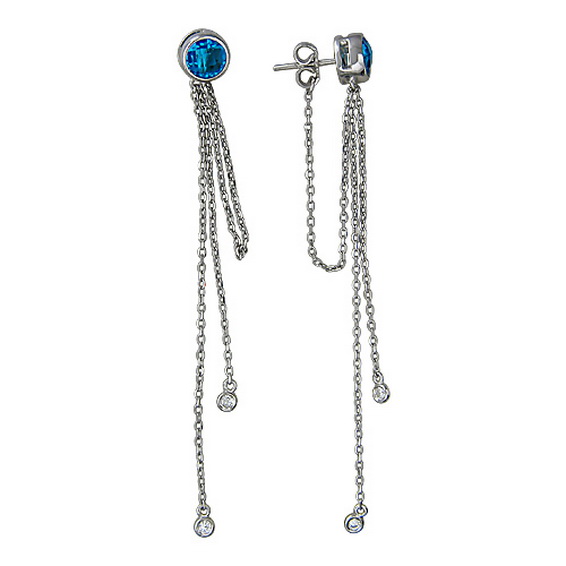 Серебряные серьги 01С258056 Серебряные серьги 01С258056