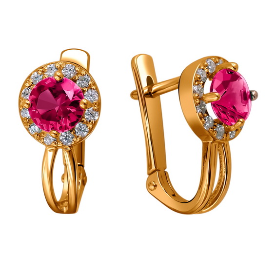 Серебряные серьги 01С258522А-3 Серебряные серьги 01С258522А-3