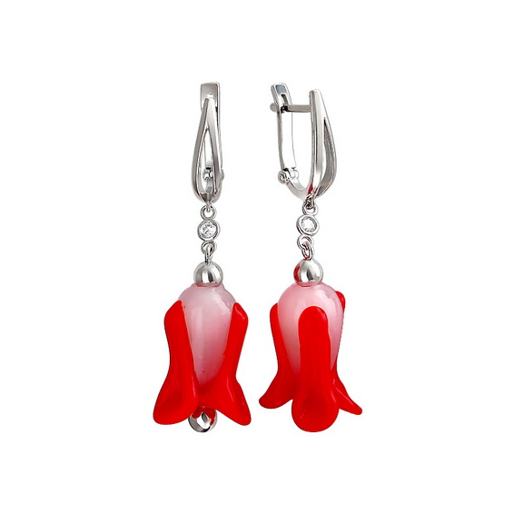 Серебряные серьги 01С258649 Серебряные серьги 01С258649