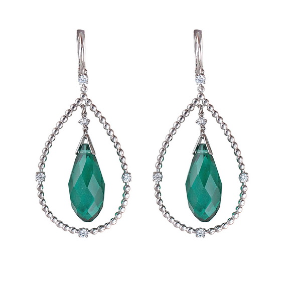 Серебряные серьги 01С258688 Серебряные серьги 01С258688