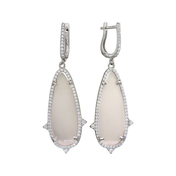 Серебряные серьги 01С4510686-4 Серебряные серьги 01С4510686-4