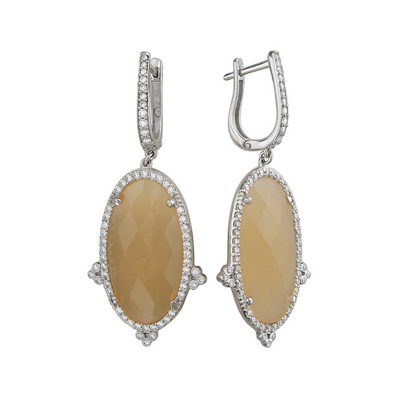 Серебряные серьги 01С4510703-16 Серебряные серьги 01С4510703-16
