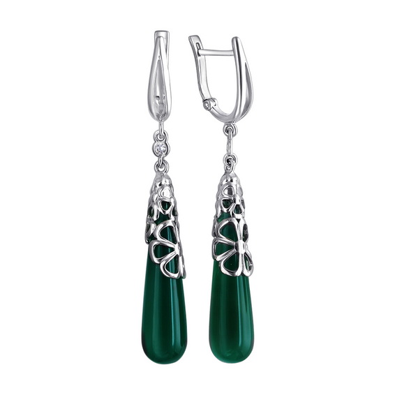Серебряные серьги 01С4511179-1 Серебряные серьги 01С4511179-1