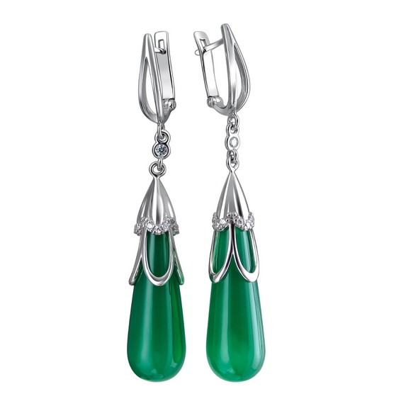 Серебряные серьги 01С4511182-2 Серебряные серьги 01С4511182-2