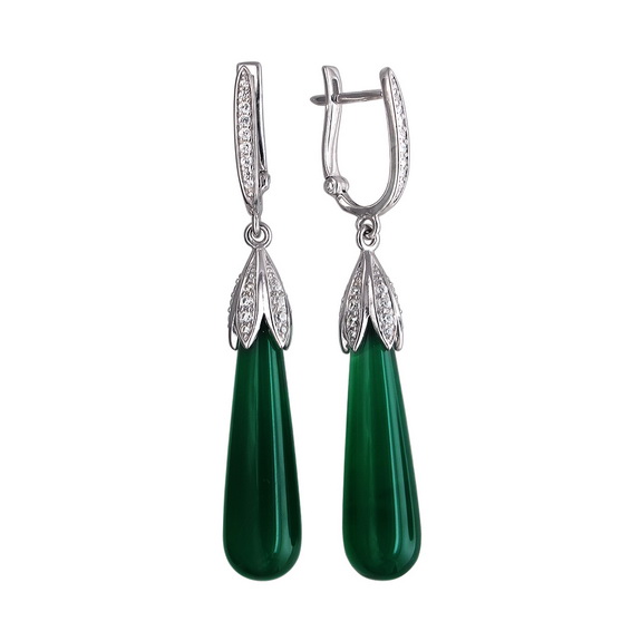 Серебряные серьги 01С4511183-1 Серебряные серьги 01С4511183-1