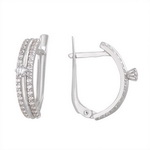 Серебряные серьги А16С150640