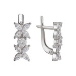 Серебряные серьги А16С150757
