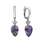 Серебряные серьги Г11С351109AM