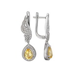 Серебряные серьги Г11С351121CI
