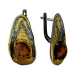 Серебряные серьги В4С451901ПЧ