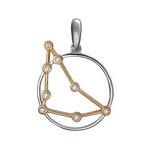 Серебряная подвеска Козерог 01Д159701А