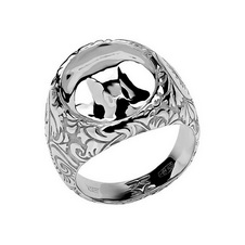 Серебряное кольцо 01К058387
