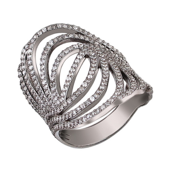 Серебряное кольцо 01К1510185Ч