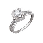 Серебряное кольцо 01К1510764