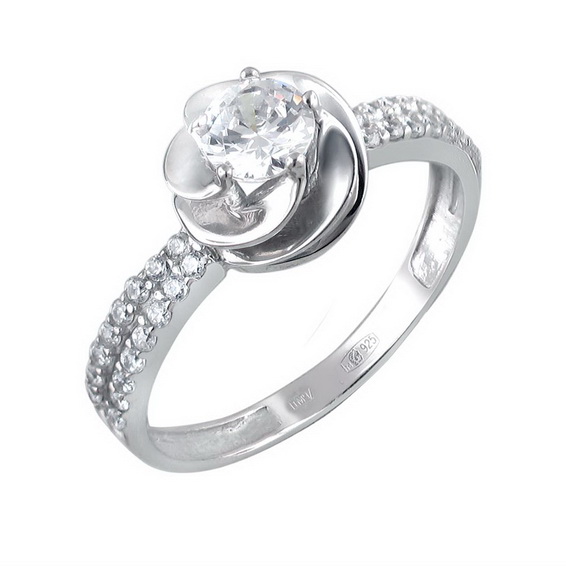 Серебряное кольцо 01К1511421