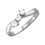 Серебряное кольцо 01К153856