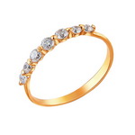 Серебряное кольцо 01К155707А