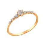Серебряное кольцо 01К155831А