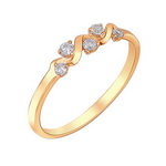 Серебряное кольцо 01К156083А