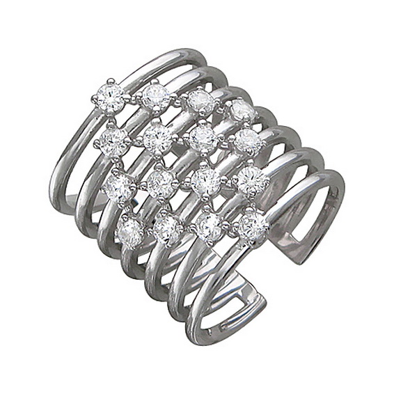 Серебряное кольцо 01К158080