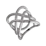 Серебряное кольцо 01К159210