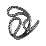 Серебряное кольцо 01К159214Ч