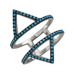 Серебряное кольцо 01К2510013