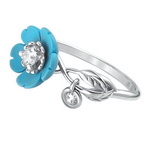 Серебряное кольцо 01К2511200-1