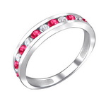 Серебряное кольцо 01К254829-3